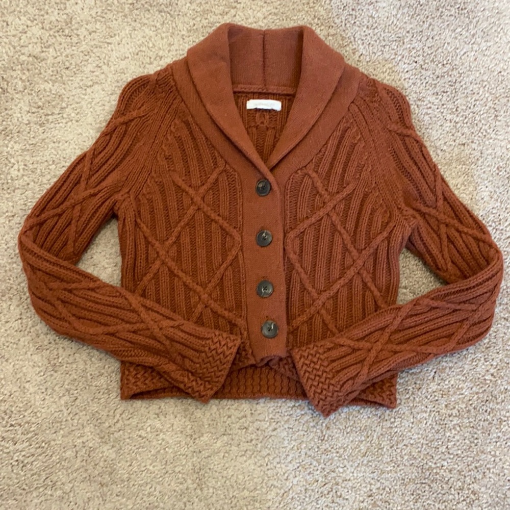 Cropped Fisherman Cardigan